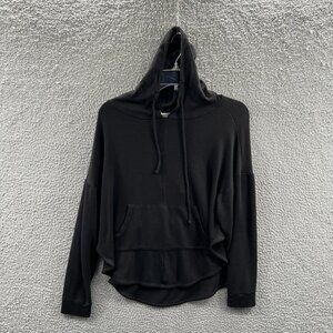 BKE Core Buckle Womens‎ Sweatshirt Small Black Long Sleeve Pullover Hoodie